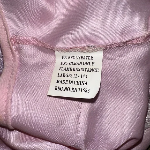 Pink and Purple Fairy Costume for Kids size 12-14 - Picture 3 of 7